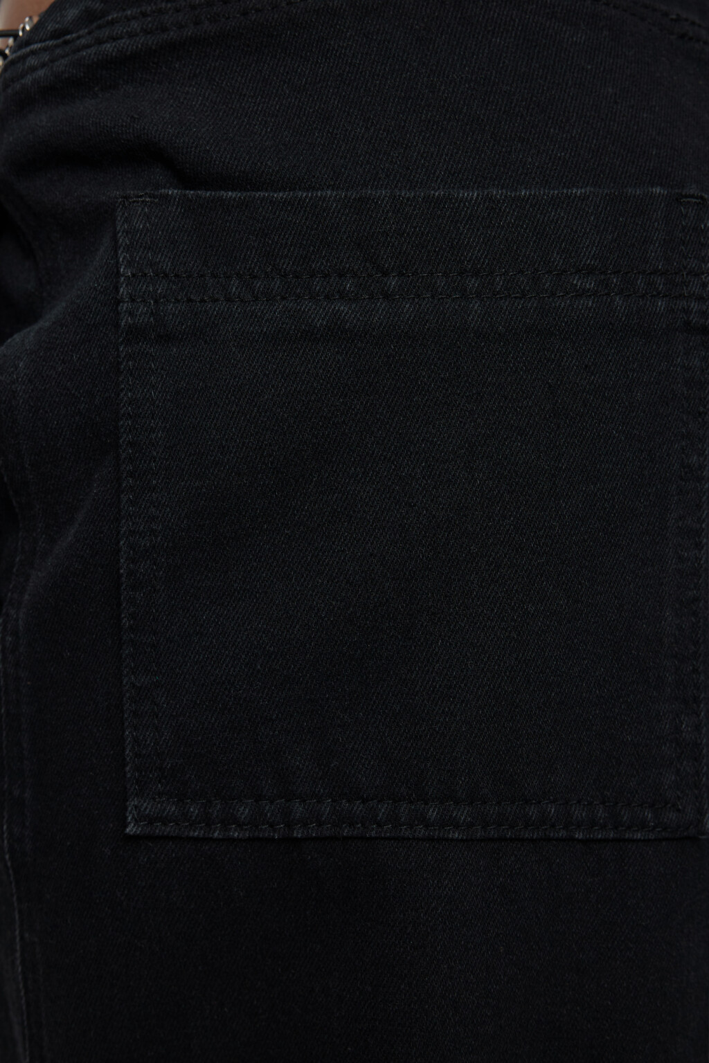 Брюки-парашюты джинсовые широкие на низкой посадке - цвет черный - 6