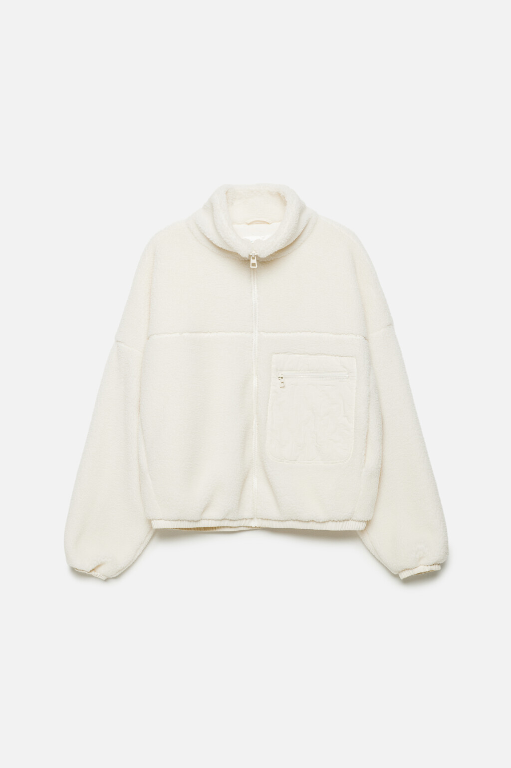 Куртка-бомбер укороченная  - цвет молочный - 9