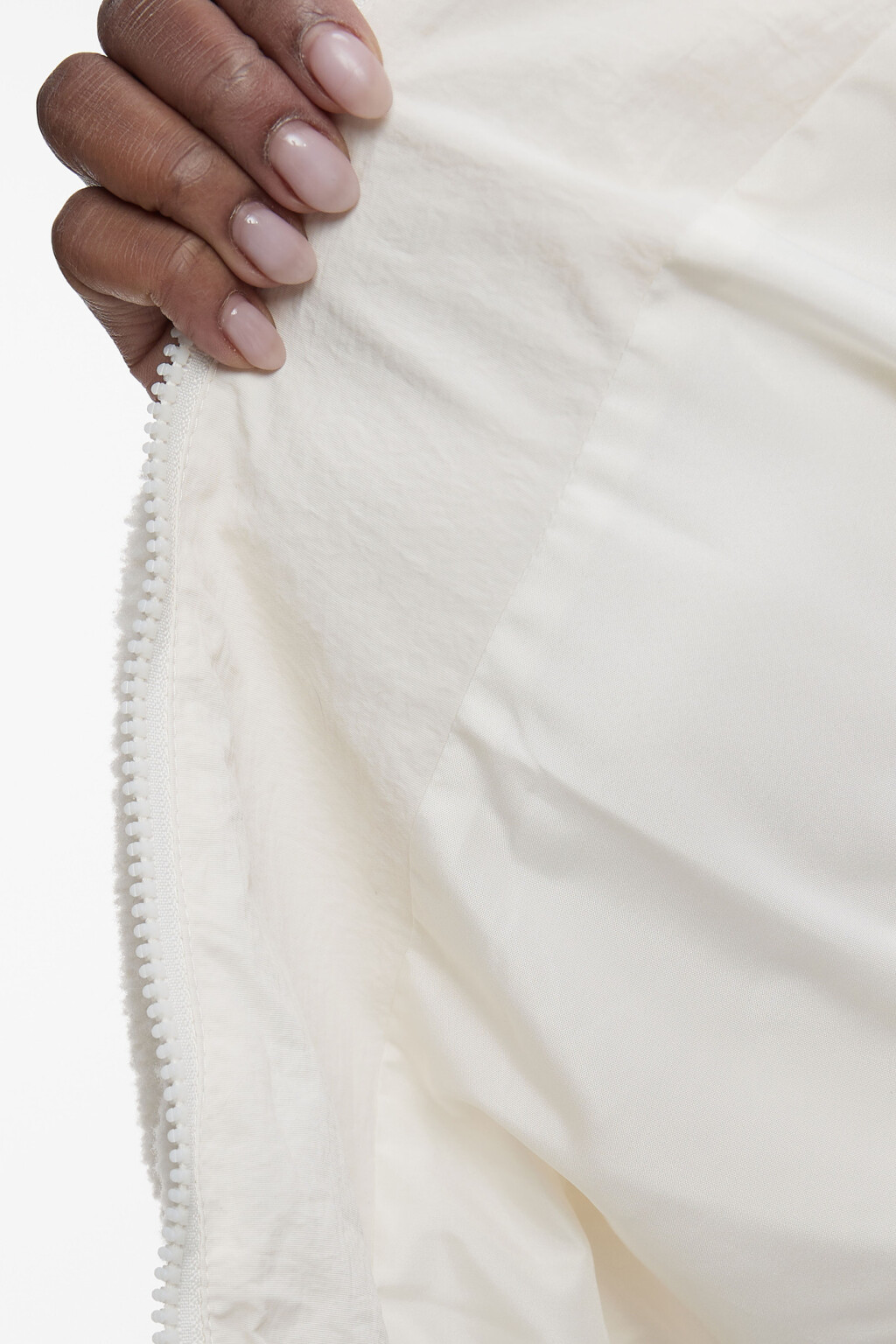 Куртка-бомбер укороченная  - цвет молочный - 5