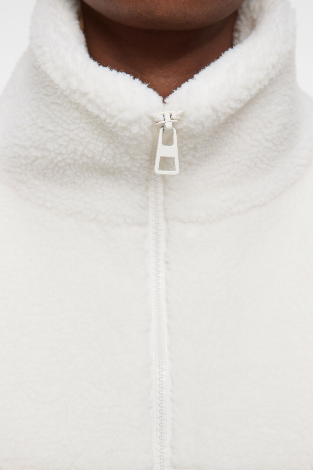 Куртка-бомбер укороченная  - цвет молочный - 6