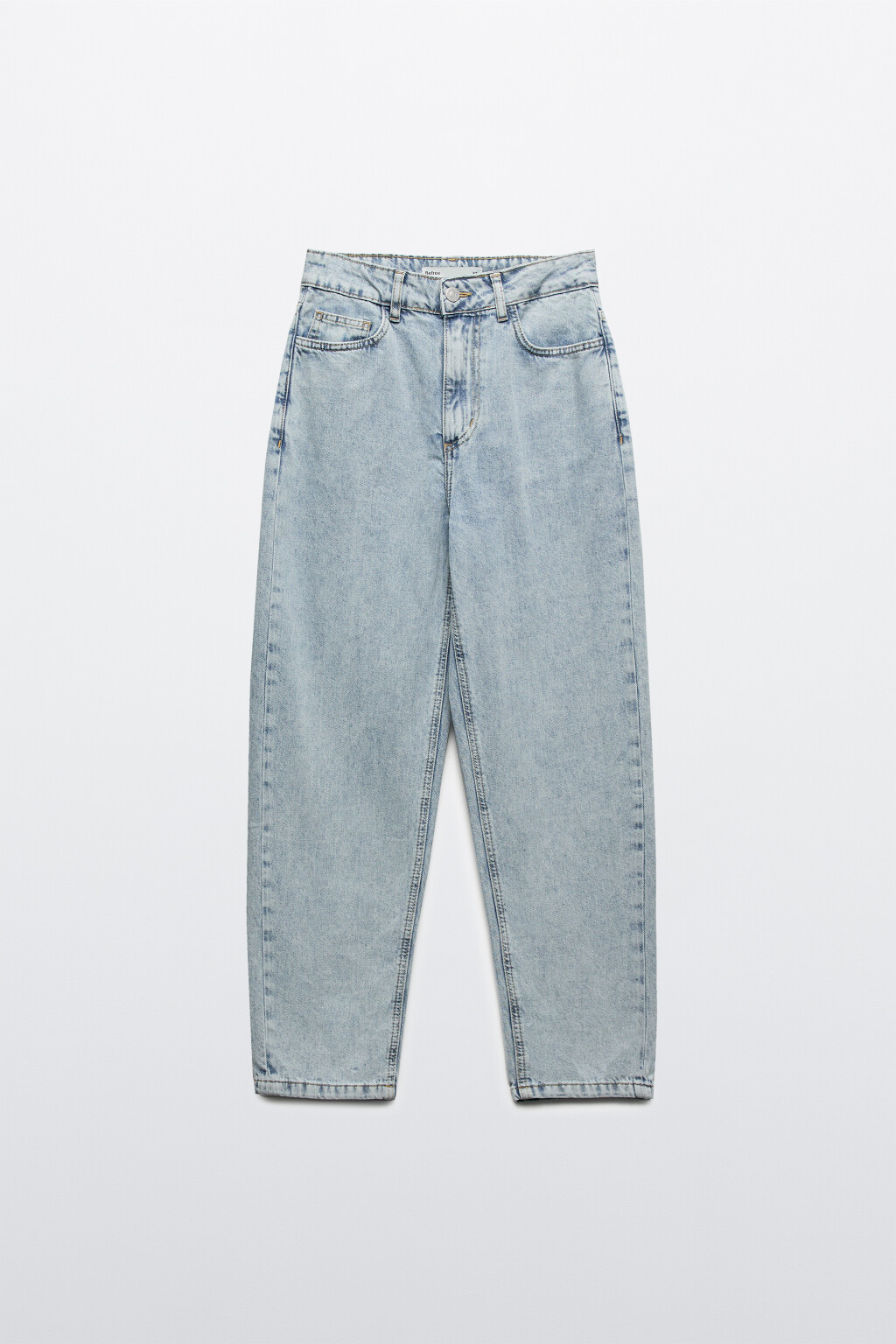 Джинсы mom's классические с высокой посадкой - цвет голубой - 1