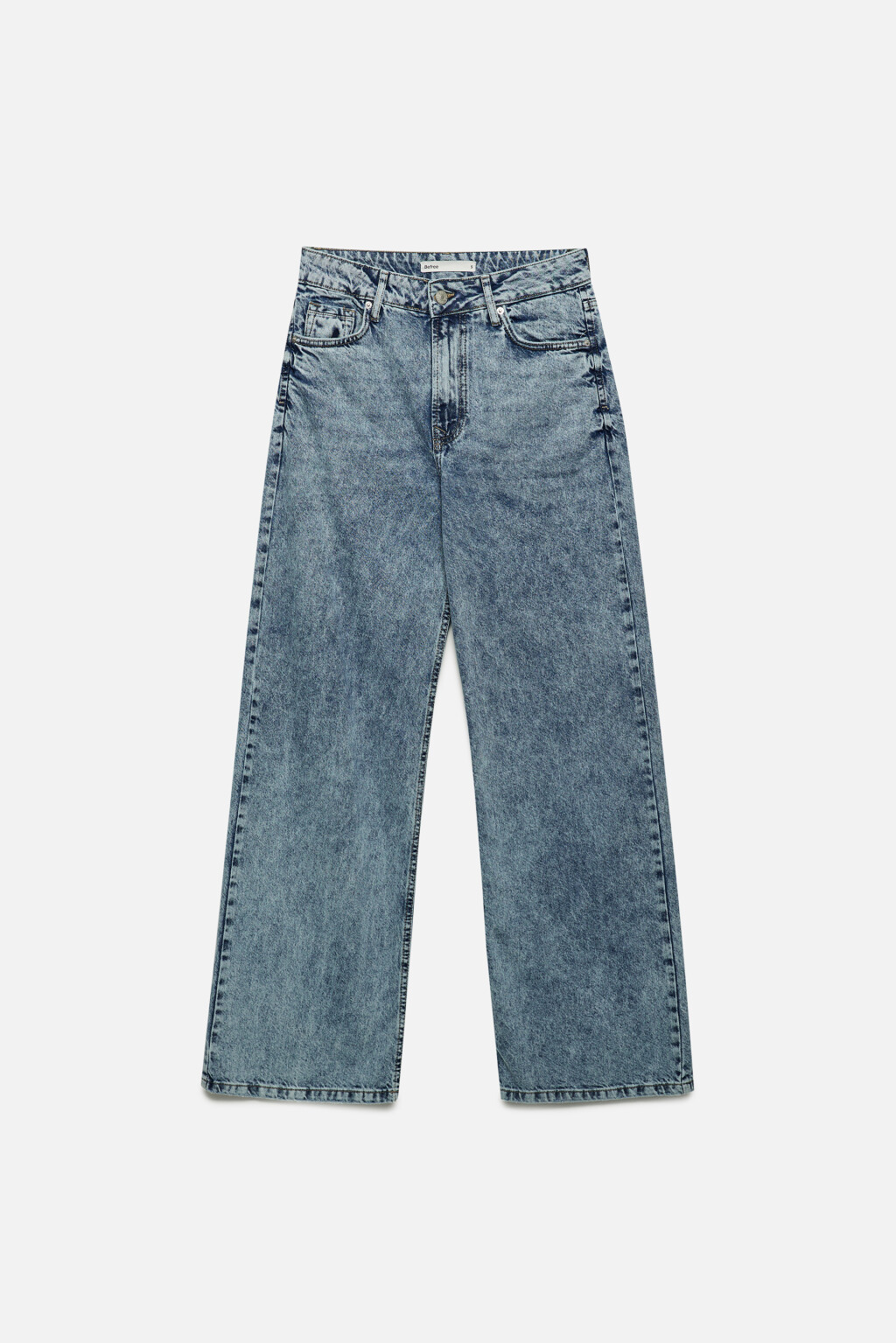 Джинсы wide широкие со средней посадкой - цвет голубой - 7