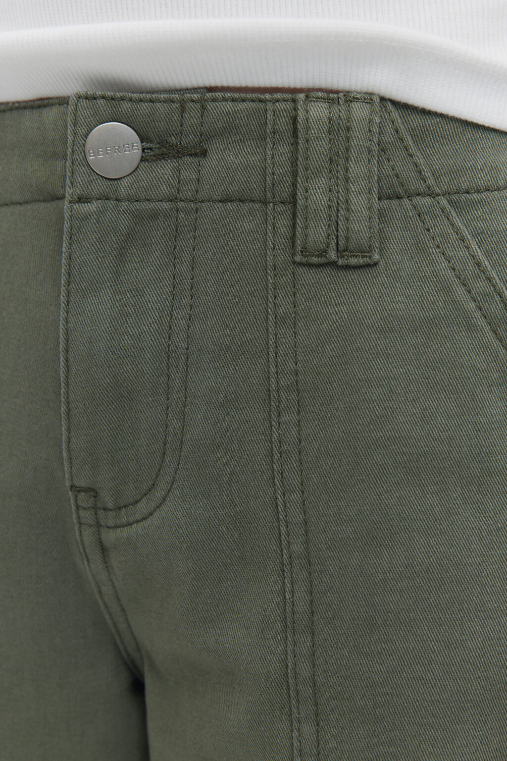 Джинсы carpenter широкие с накладными карманами - цвет зеленый - 6