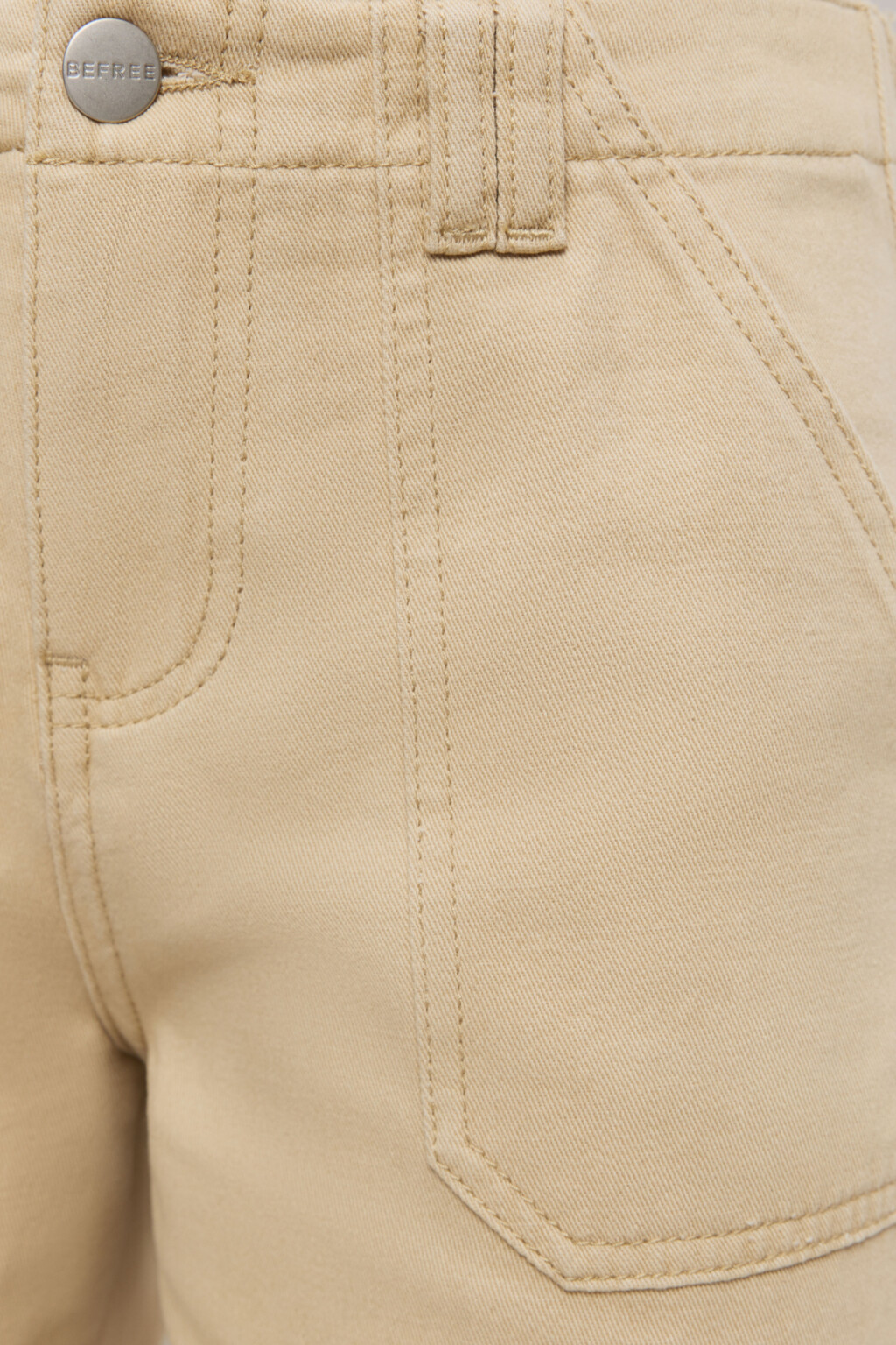 Джинсы carpenter широкие с накладными карманами - цвет бежевый - 6