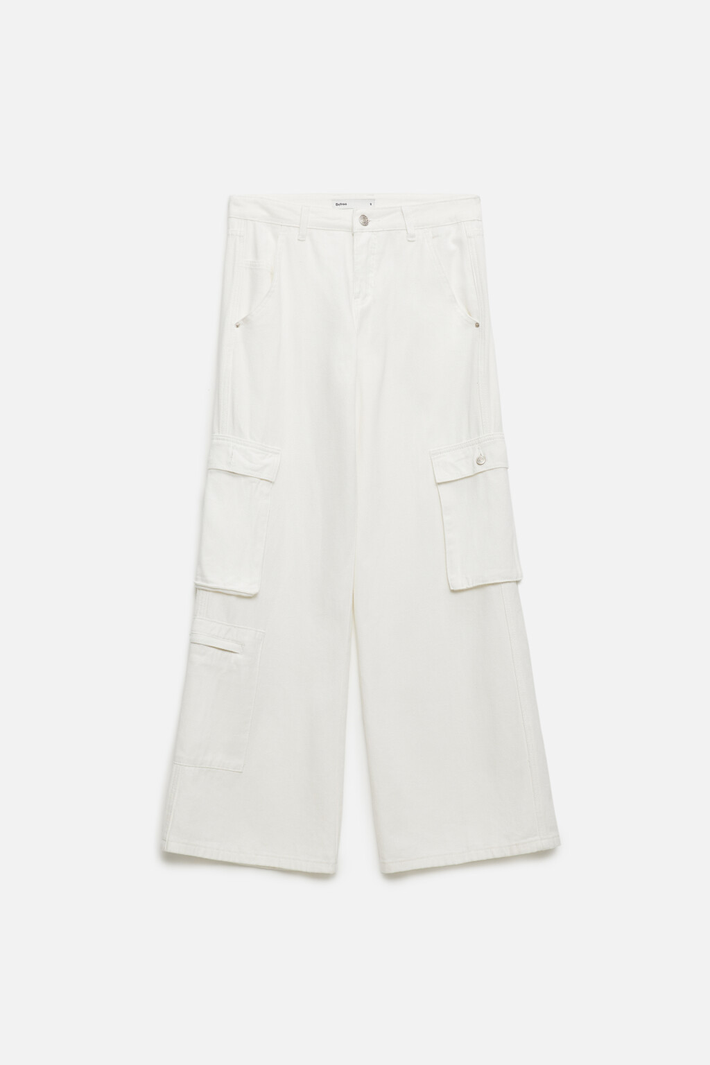 Джинсы карго широкие с низкой посадкой - цвет белый - 8
