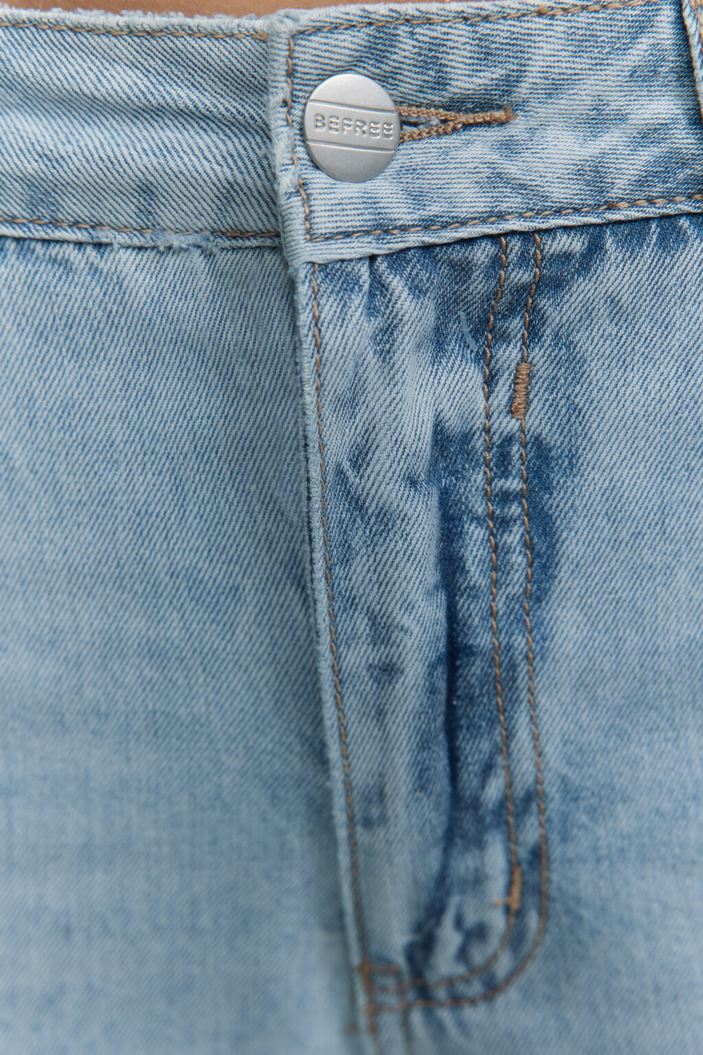 Джинсы wide широкие с заниженной посадкой - цвет голубой - 5