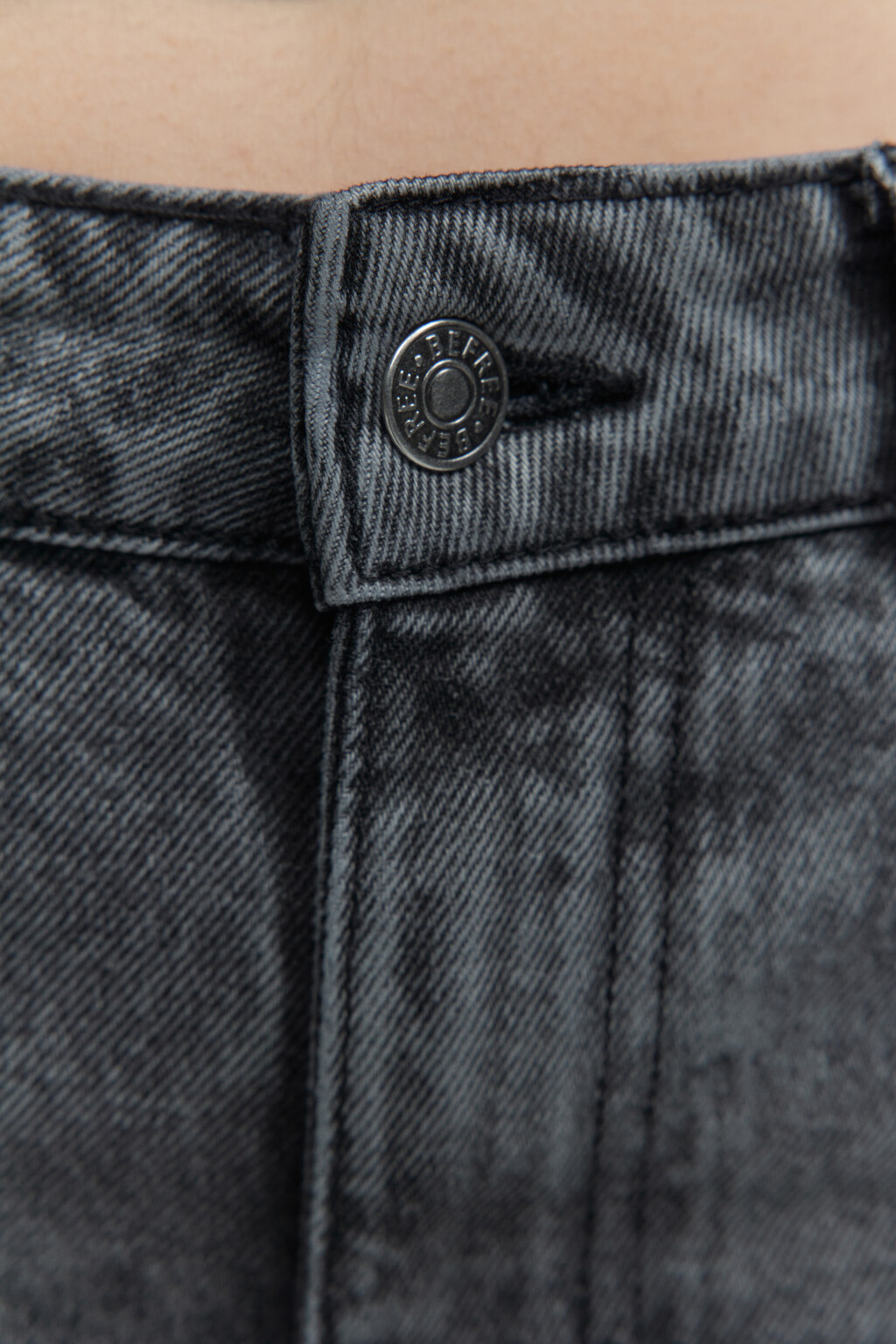 Джинсы straight прямые вареные со средней посадкой - цвет серый - 5