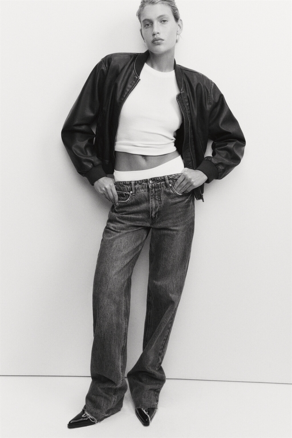 Куртка-бомбер с состаренным эффектом - цвет мультиколор - 2