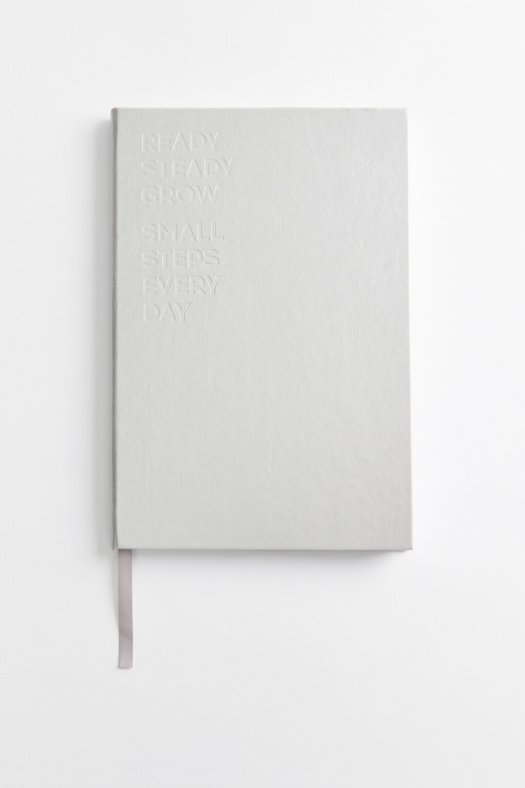 Блокнот для записей с закладкой - цвет серый - 1