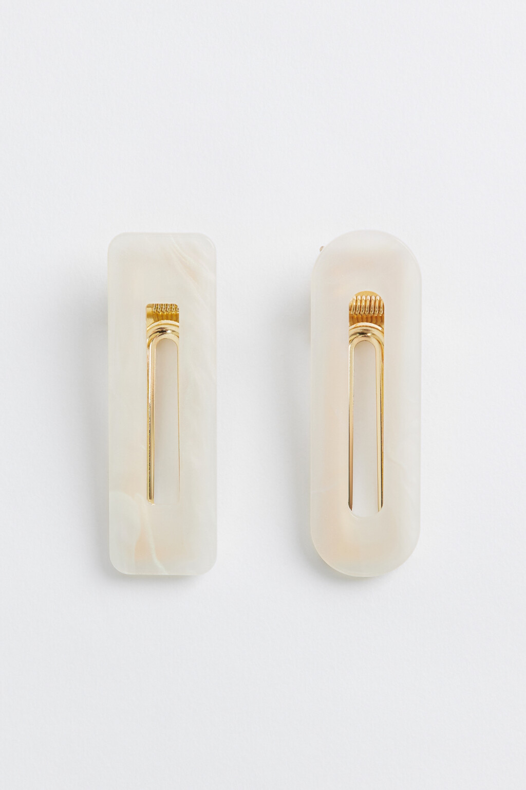 набор заколок для волос женский - цвет белый - 1