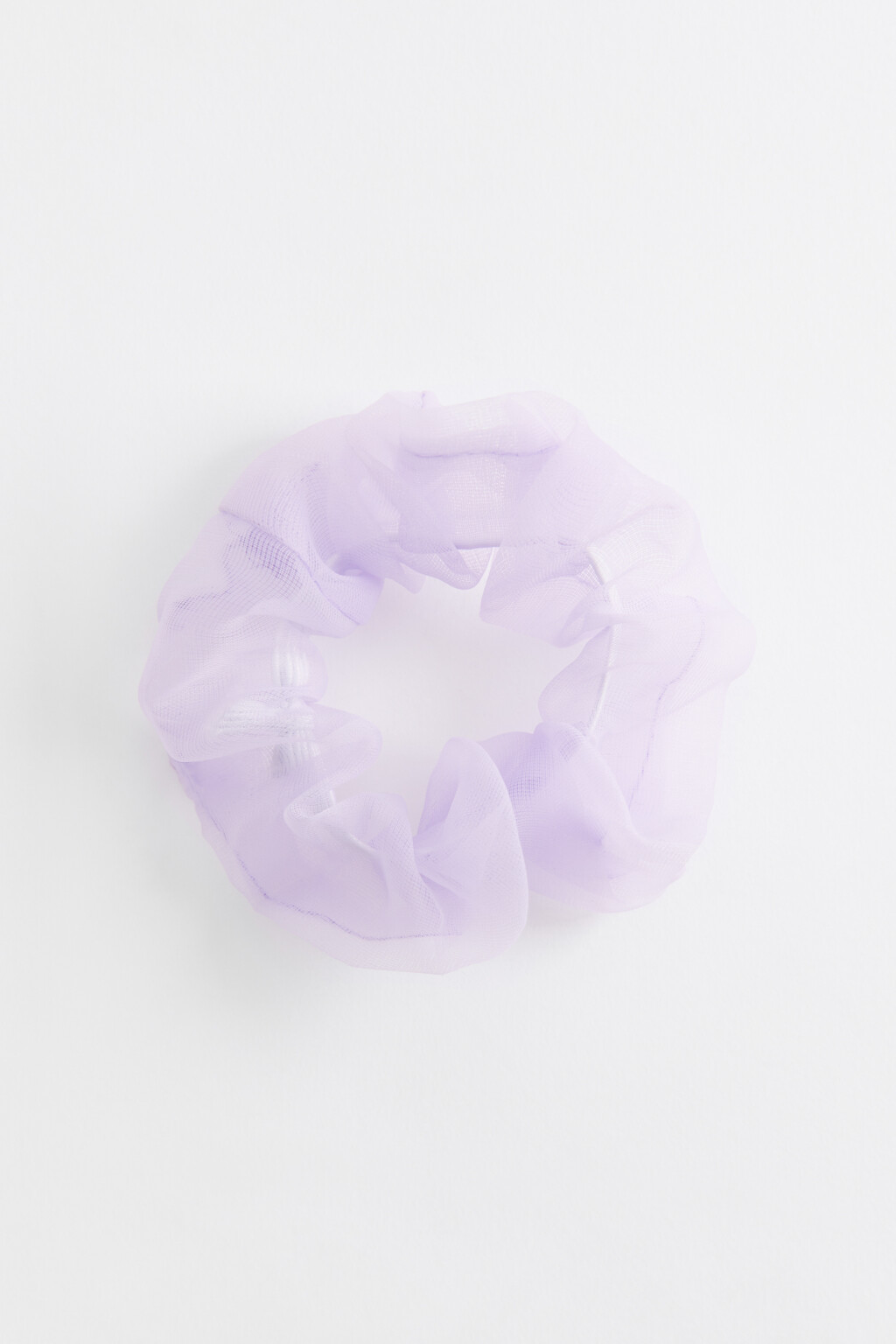 Резинка для волос из полупрозрачной органзы - цвет сиреневый - 1