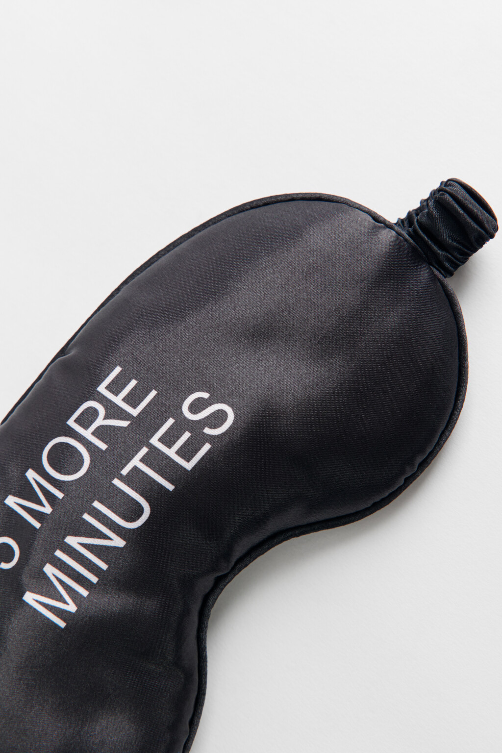 Маска для сна с принтом-надписью - цвет черный - 2