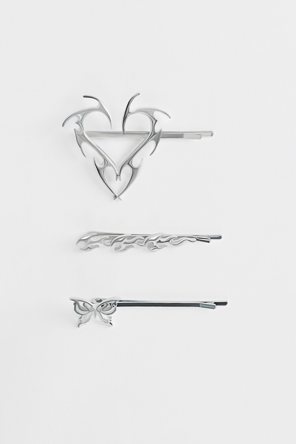 набор заколок для волос женский - цвет серый - 1