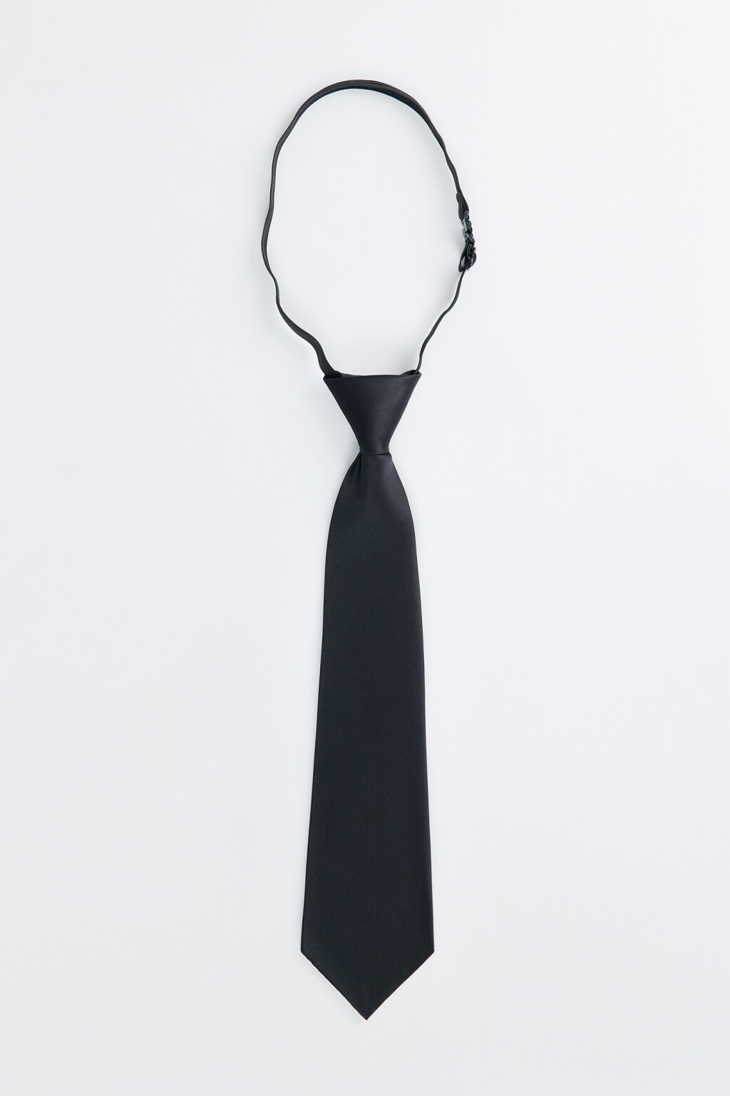 Галстук текстильный с завязанным узлом - цвет черный - 1