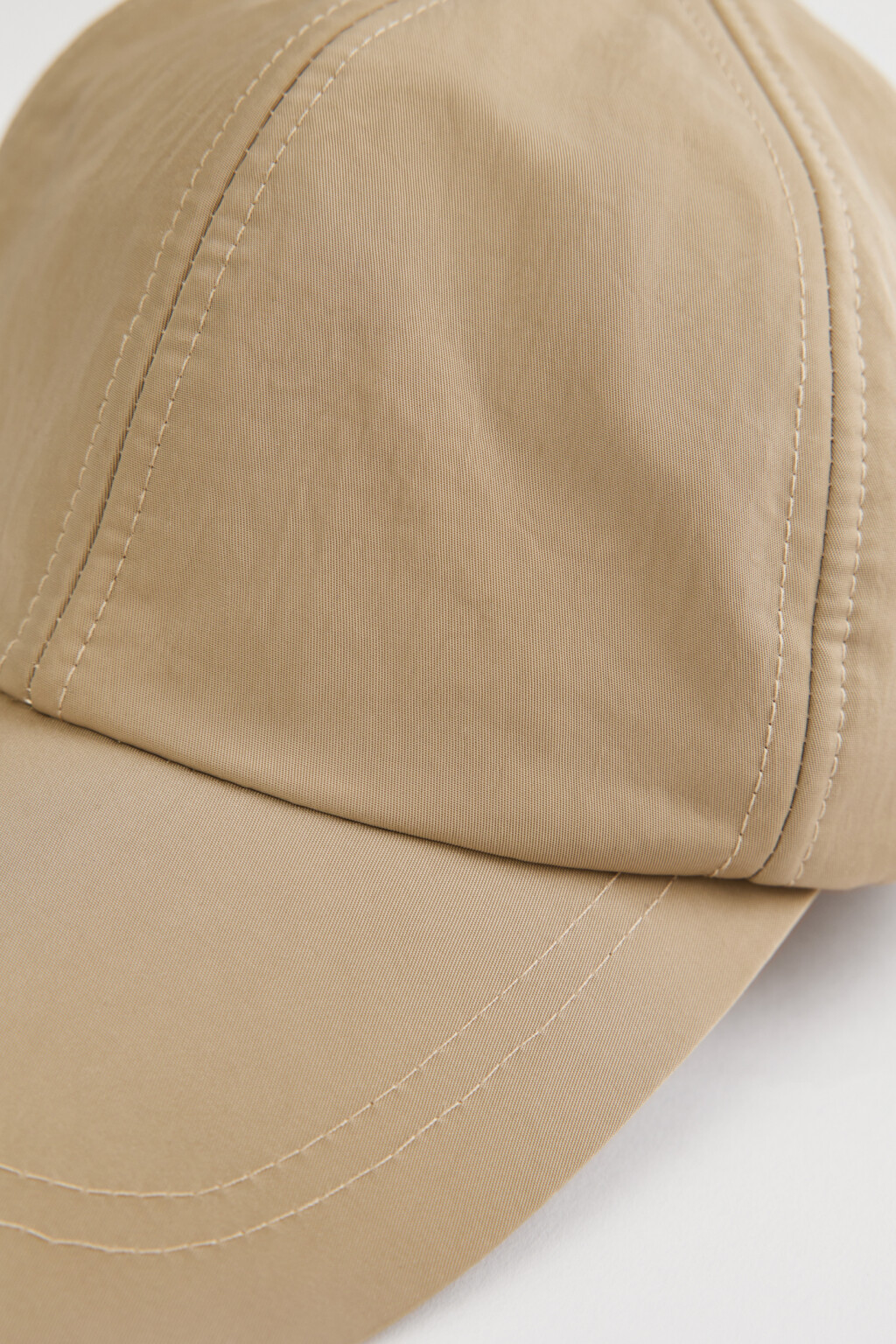 Бейсболка хлопковая однотонная с длинным козырьком - цвет бежевый - 3