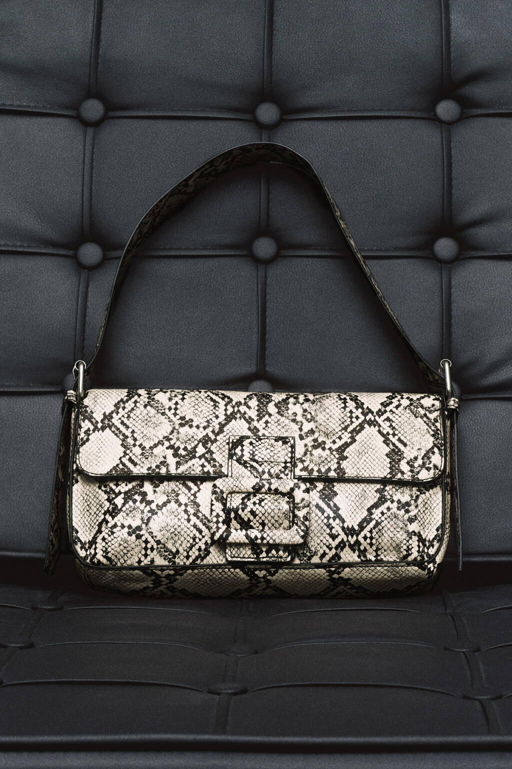 Сумка на плечо из искусственной кожи с принтом под питона - цвет мультиколор - 5