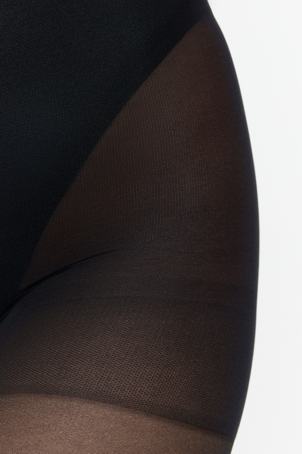 Колготки капроновые с геометрическим узором - цвет черный - 3