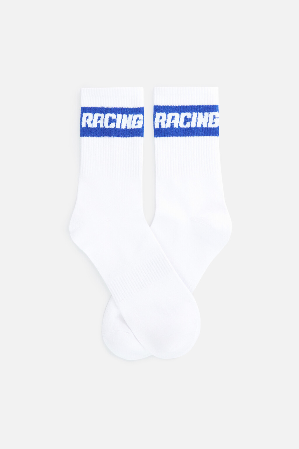 Носки высокие хлопковые - цвет синий - 2