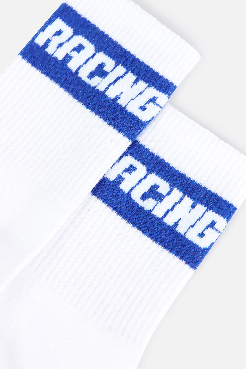 Носки высокие хлопковые - цвет синий - 3