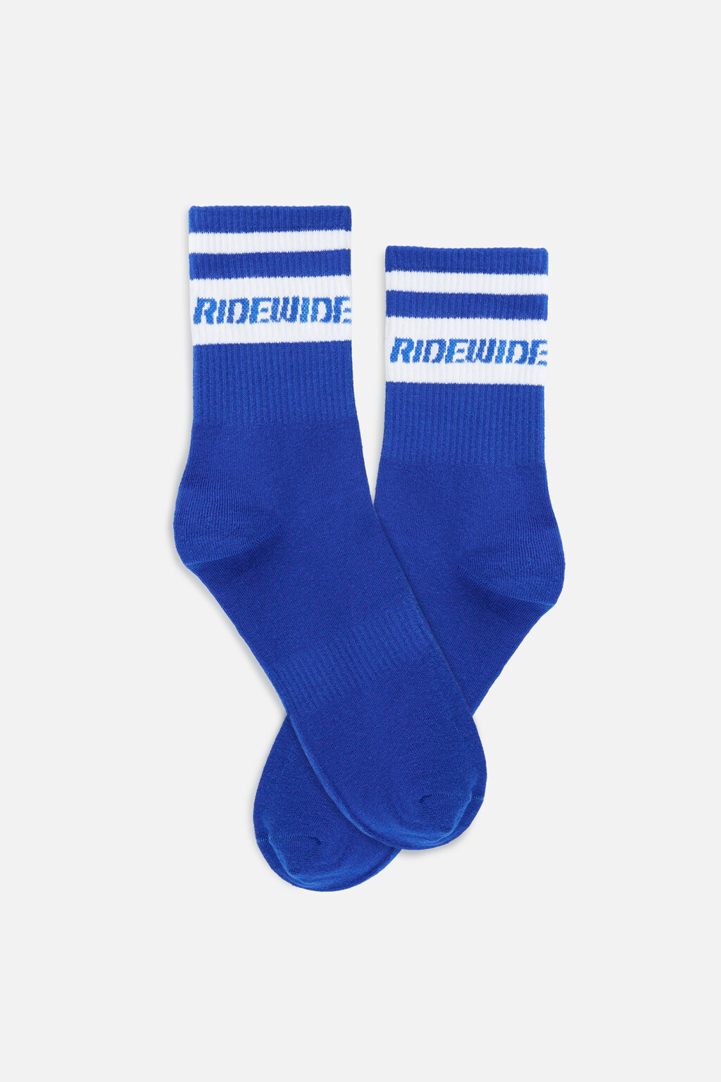 Носки высокие хлопковые - цвет белый - 2