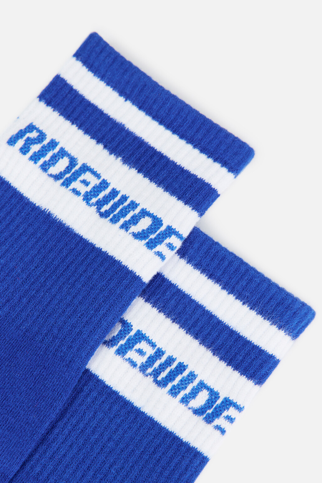 Носки высокие хлопковые - цвет белый - 3