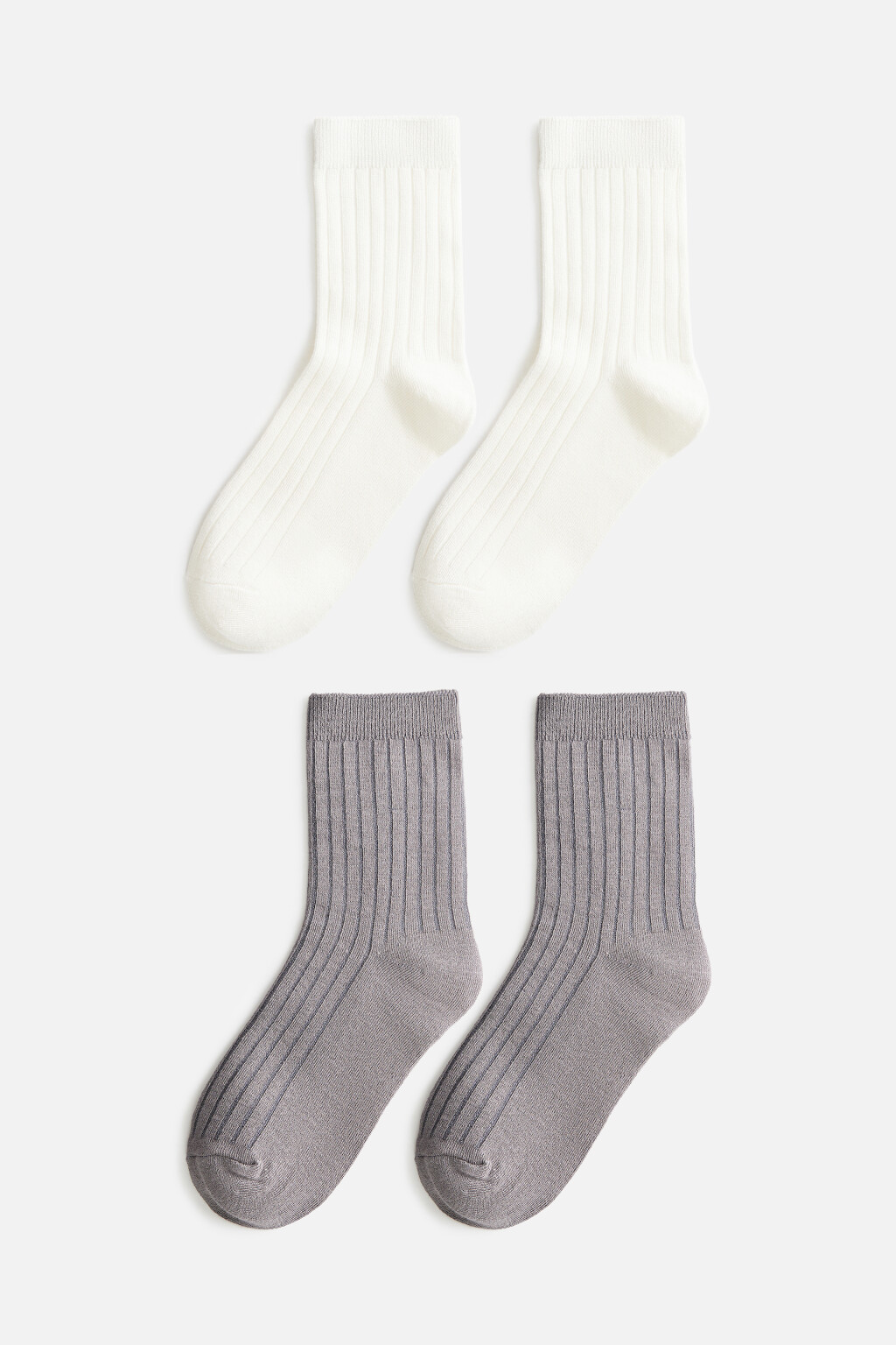 Набор носков вискозных цветных однотонных (2 пары) - цвет мультиколор - 1