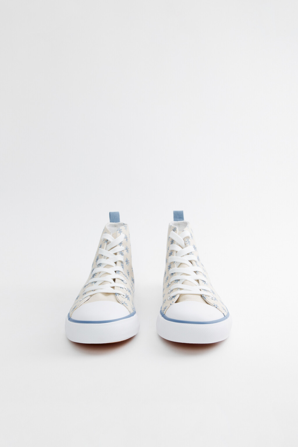 Кеды высокие текстильные с цветочным принтом - цвет мультиколор - 3