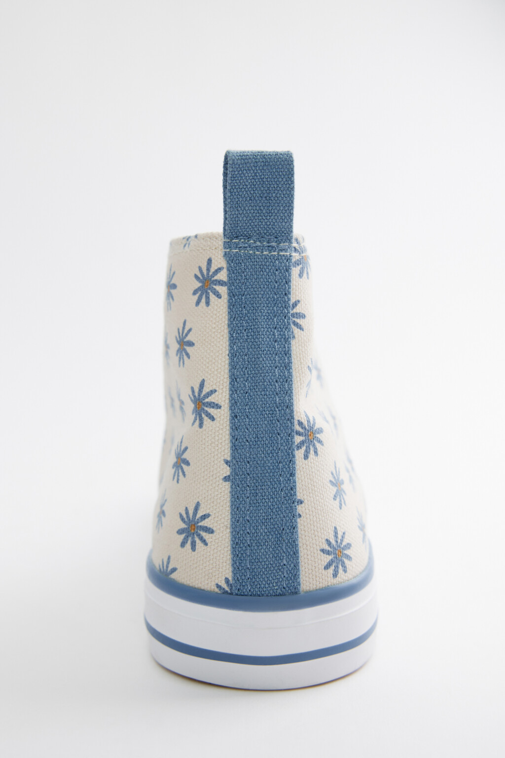 Кеды высокие текстильные с цветочным принтом - цвет мультиколор - 4