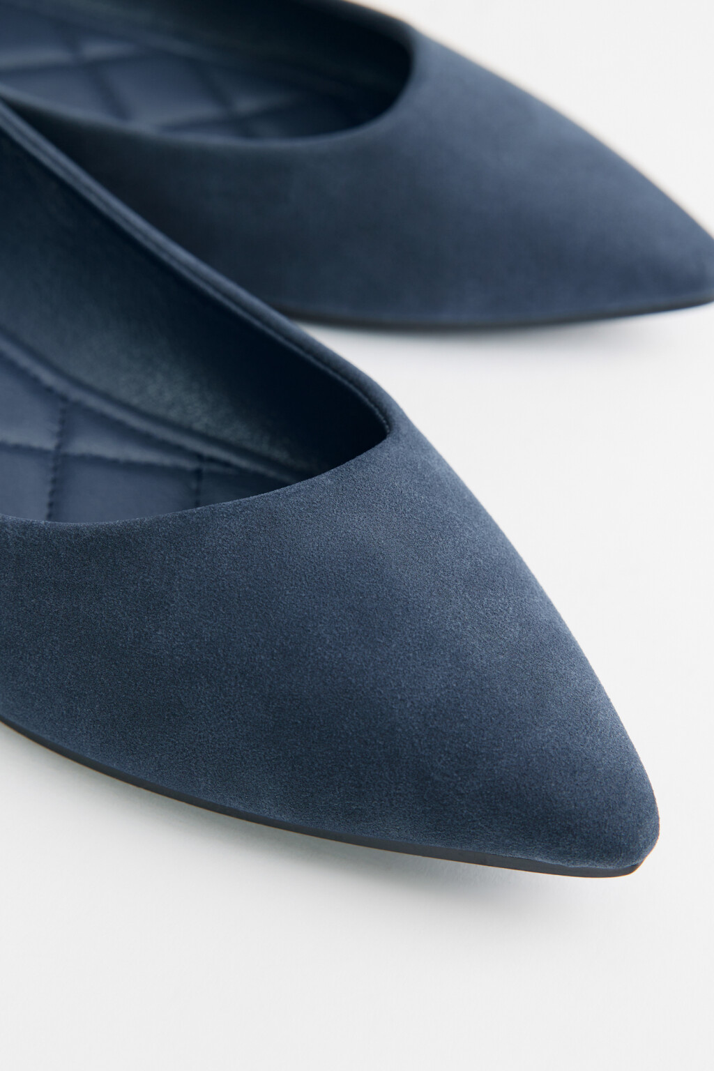 Туфли-балетки с острым носком - цвет синий - 5