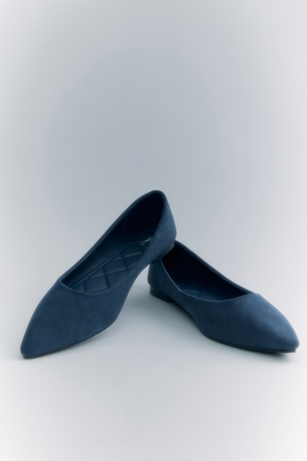 Туфли-балетки с острым носком - цвет синий - 3