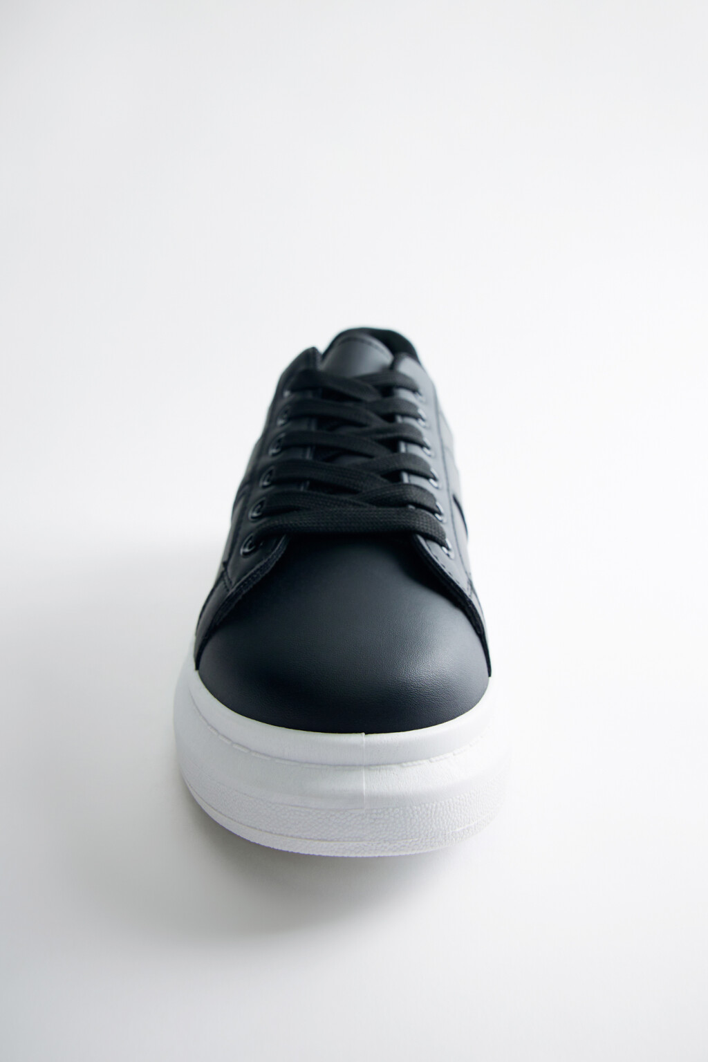 Кеды низкие и на высокой подошве - цвет черный - 4