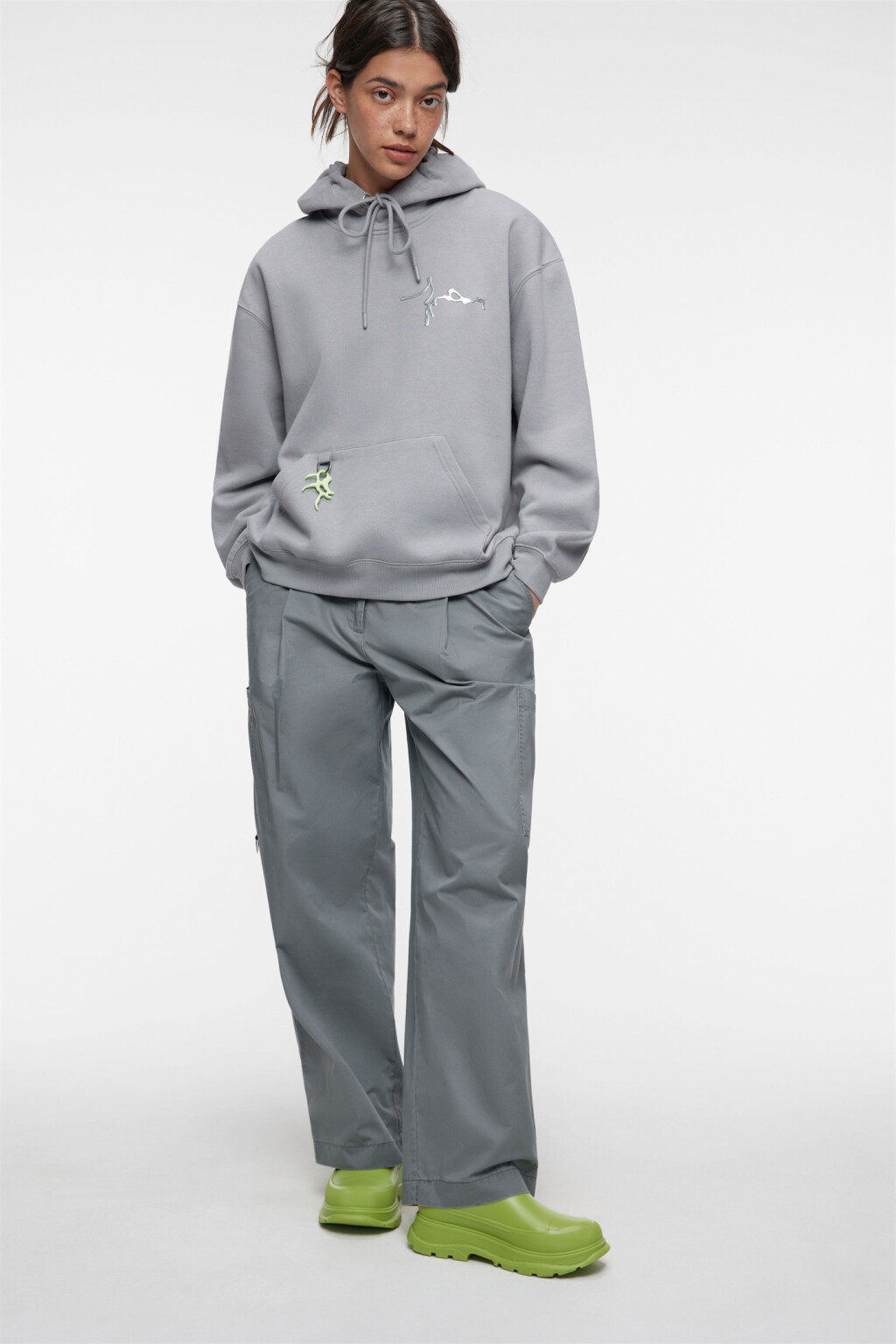 Ботинки челси резиновые на высокой платформе - цвет зеленый - 3