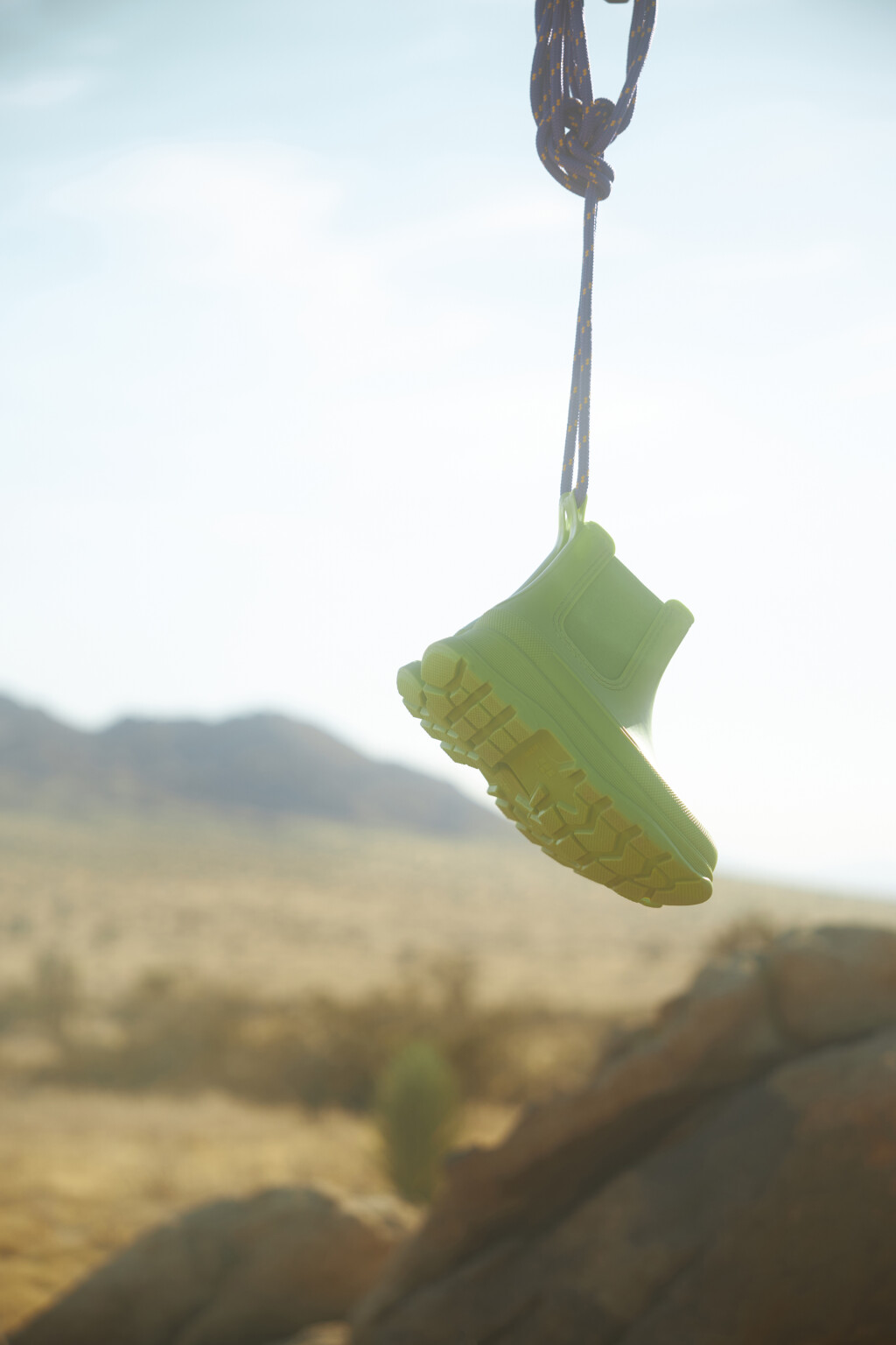 Ботинки челси резиновые на высокой платформе - цвет зеленый - 6