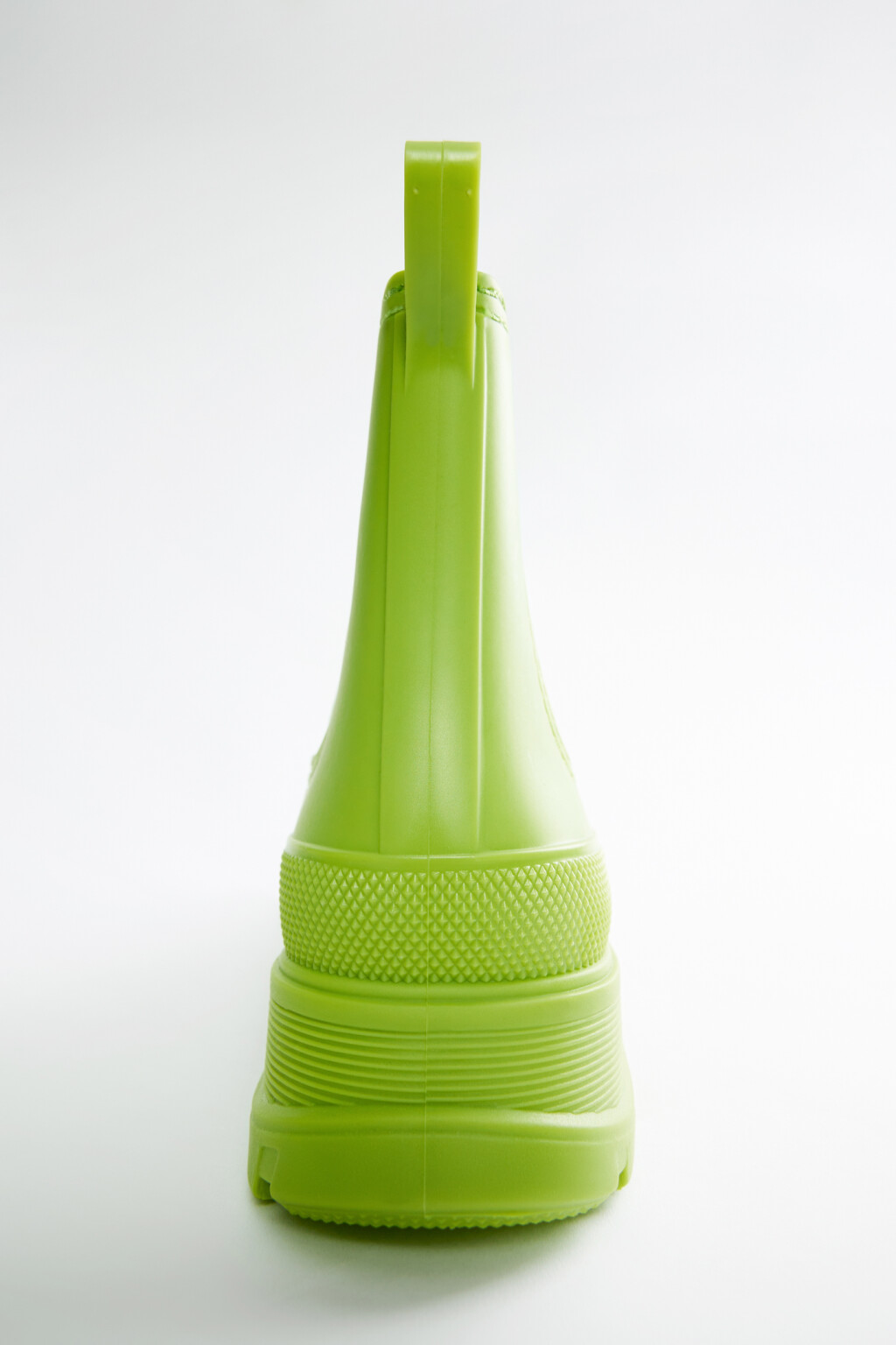 Ботинки челси резиновые на высокой платформе - цвет зеленый - 5