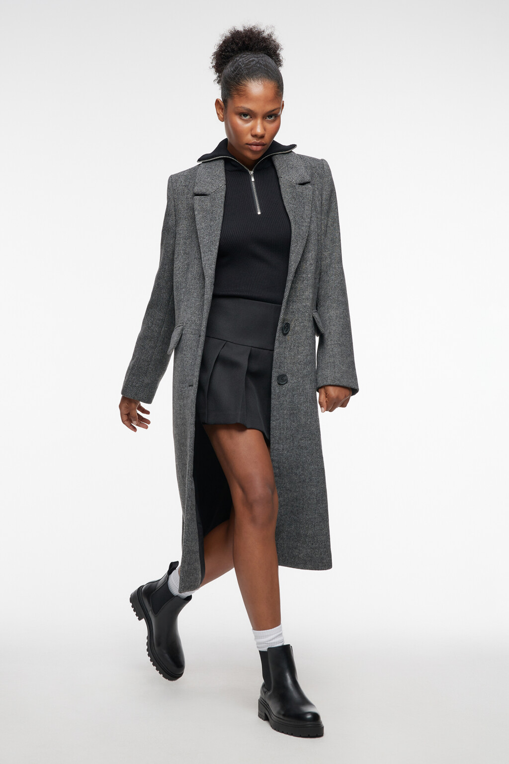 Ботинки челси на платформе демисезонные - цвет черный - 8