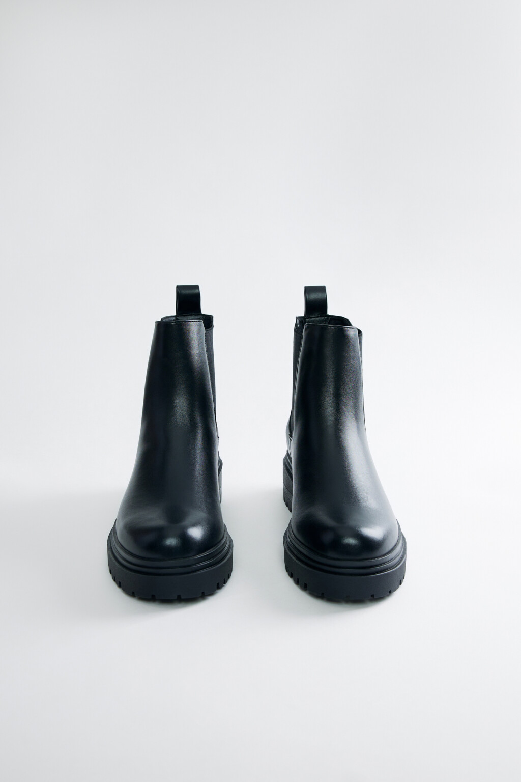 Ботинки челси на платформе демисезонные - цвет черный - 3