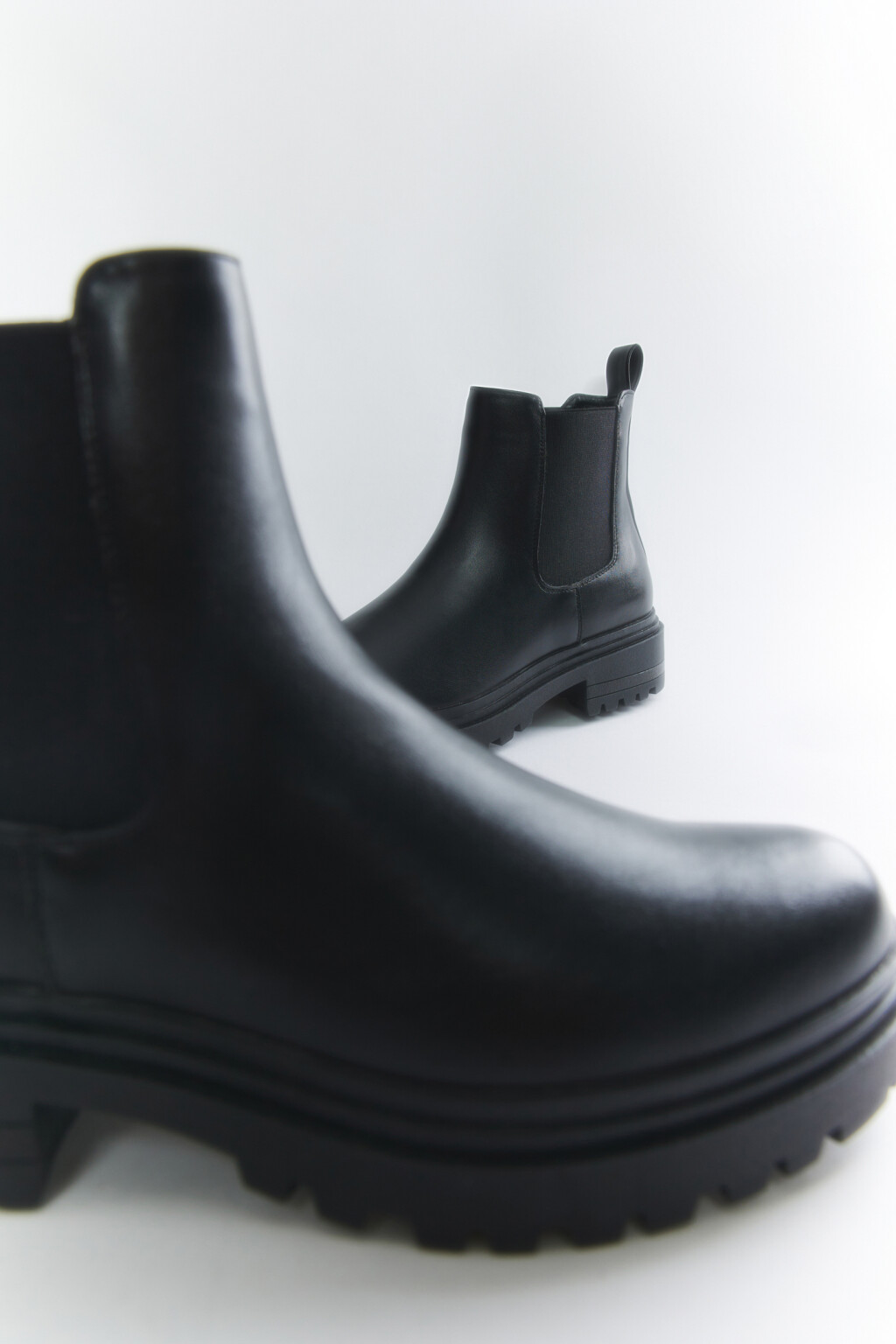 Ботинки челси на платформе демисезонные - цвет черный - 7