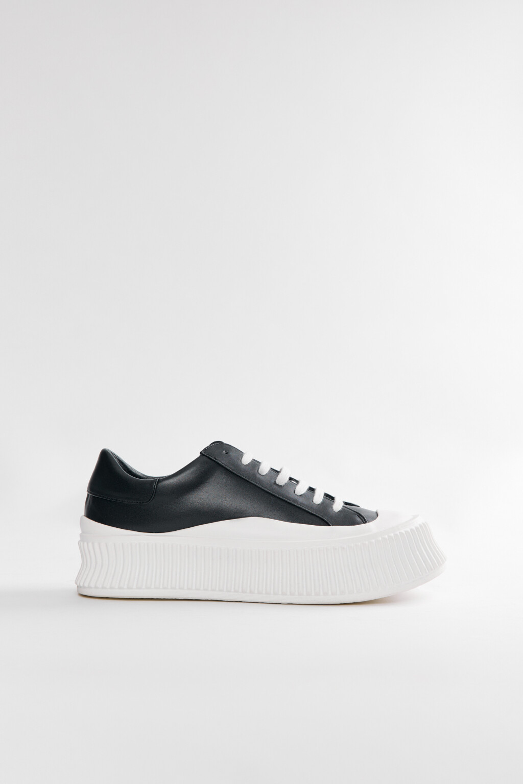 Кеды низкие на высокой платформе - цвет черный - 1