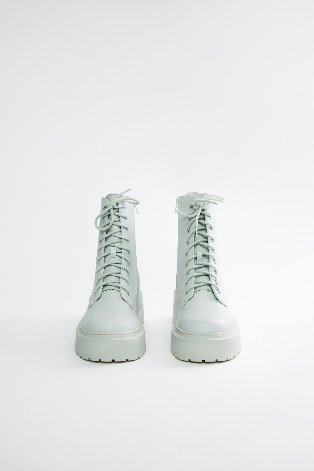 Ботинки-дерби из искусственной кожи утепленные на шнуровке - цвет серый - 3