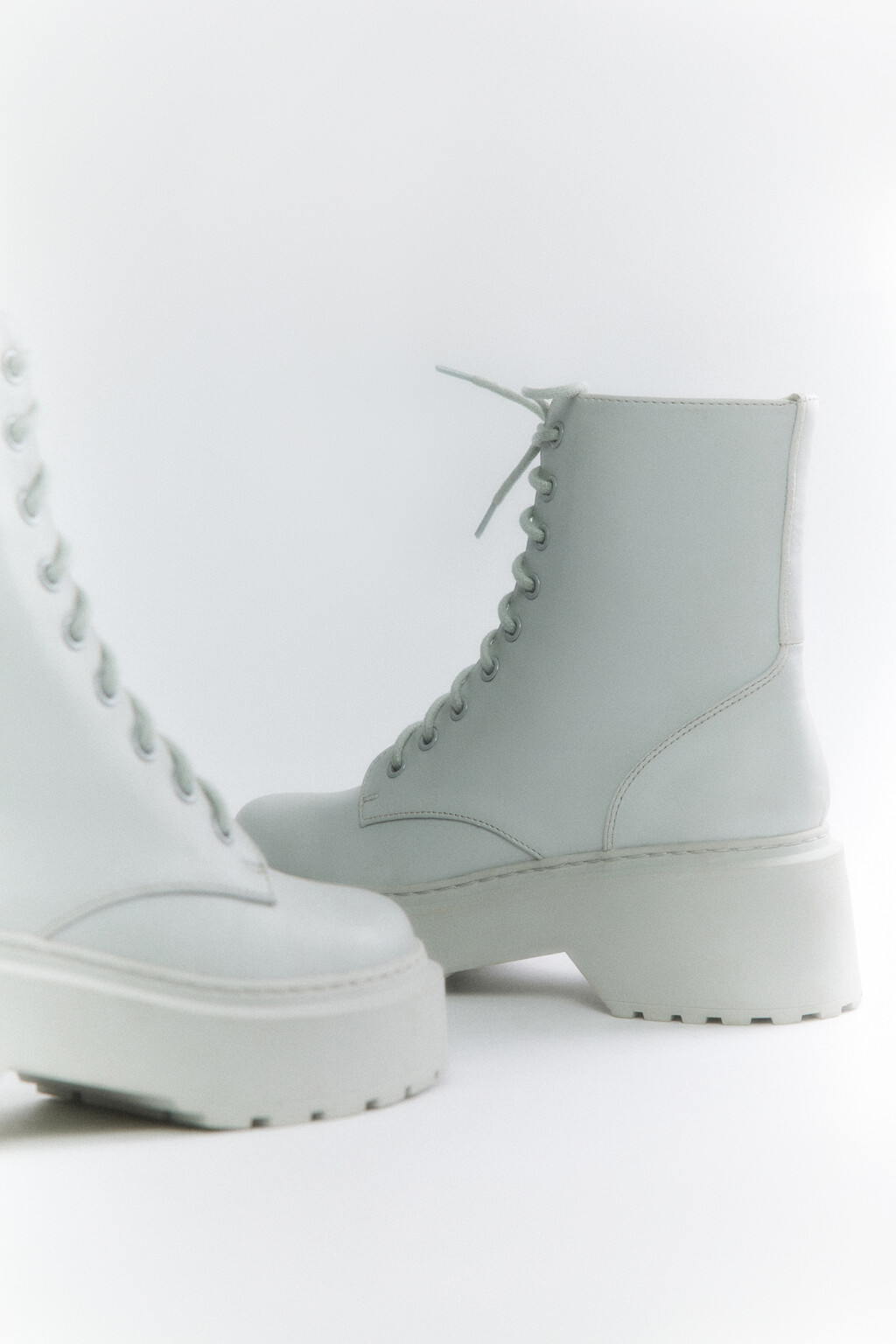 Ботинки-дерби из искусственной кожи утепленные на шнуровке - цвет серый - 6