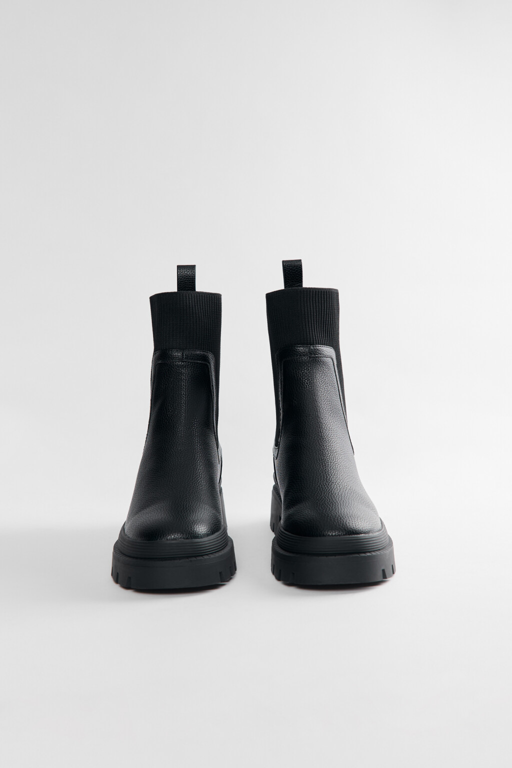 Ботинки-челси утепленные с эластичной вставкой - цвет черный - 2