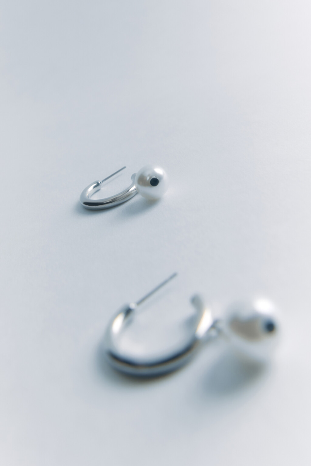 серьги женские - цвет серый - 3