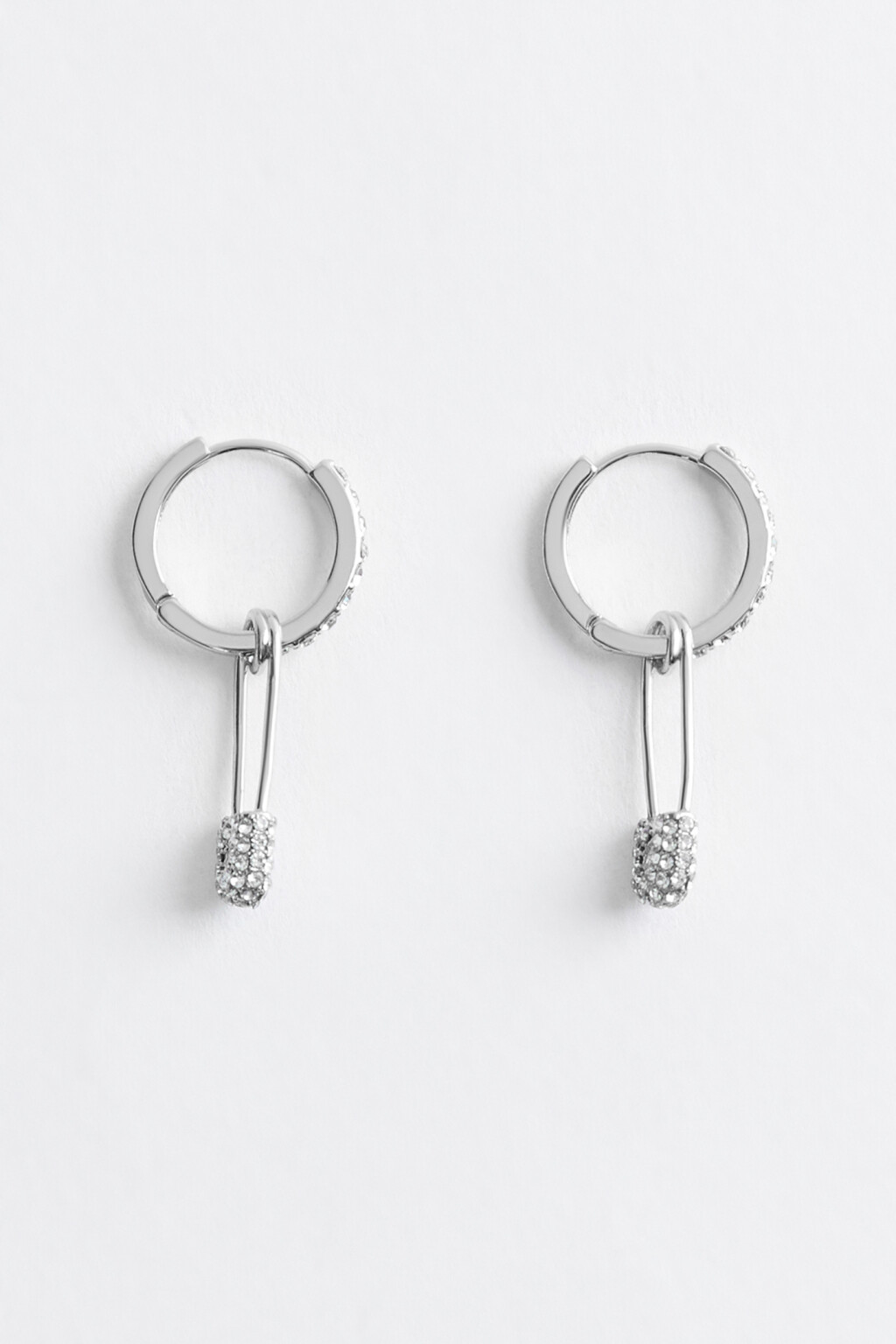 серьги женские - цвет серый - 1