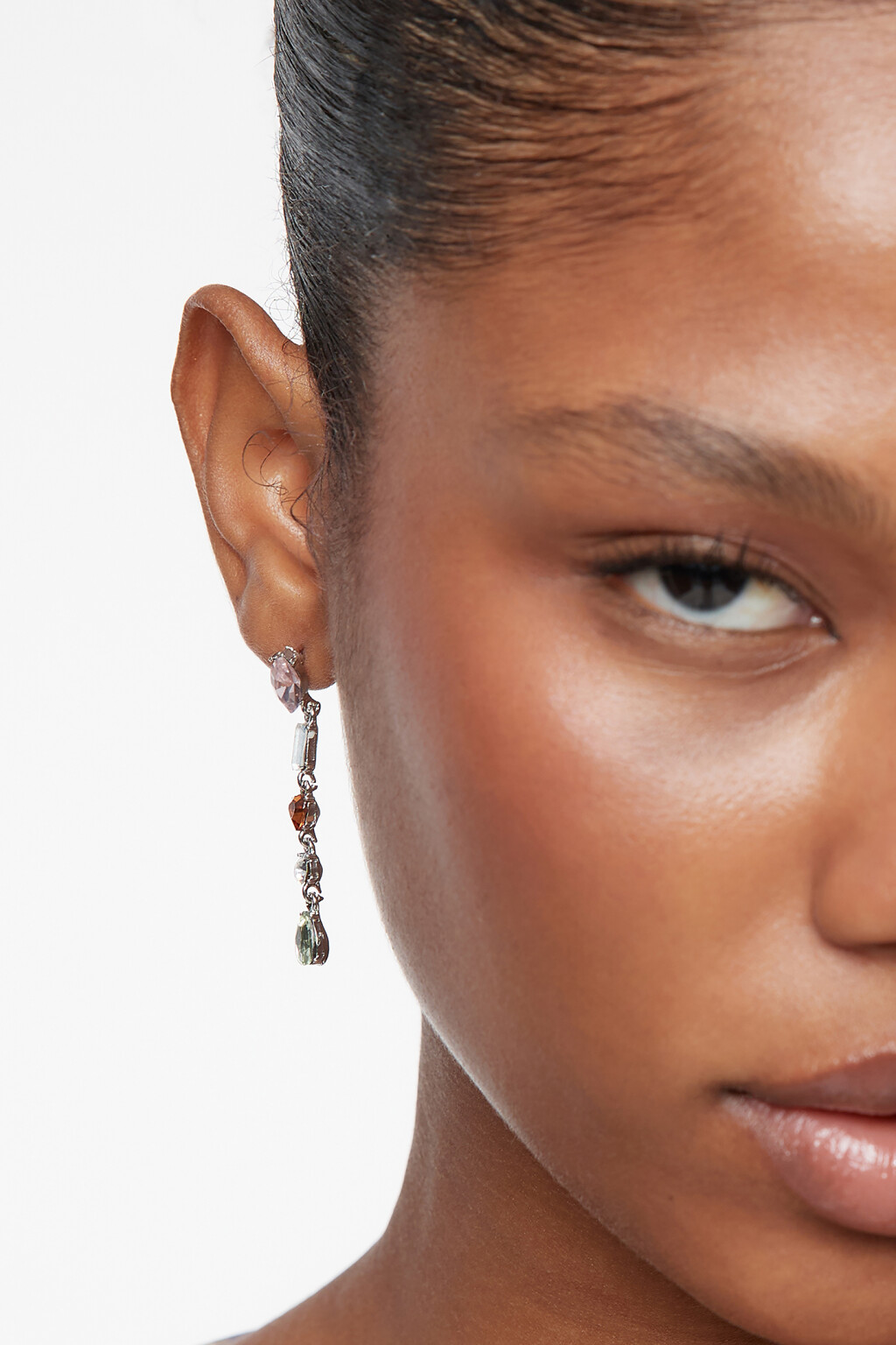 серьги женские - цвет серый - 2