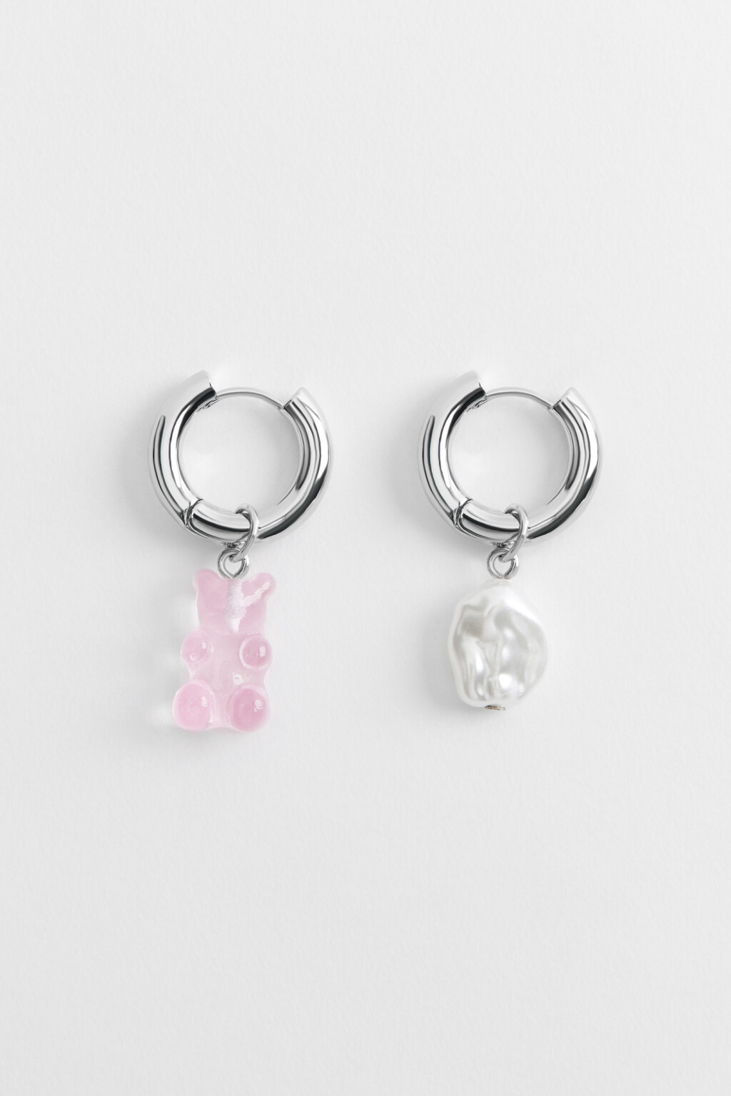 серьги женские - цвет серый - 1