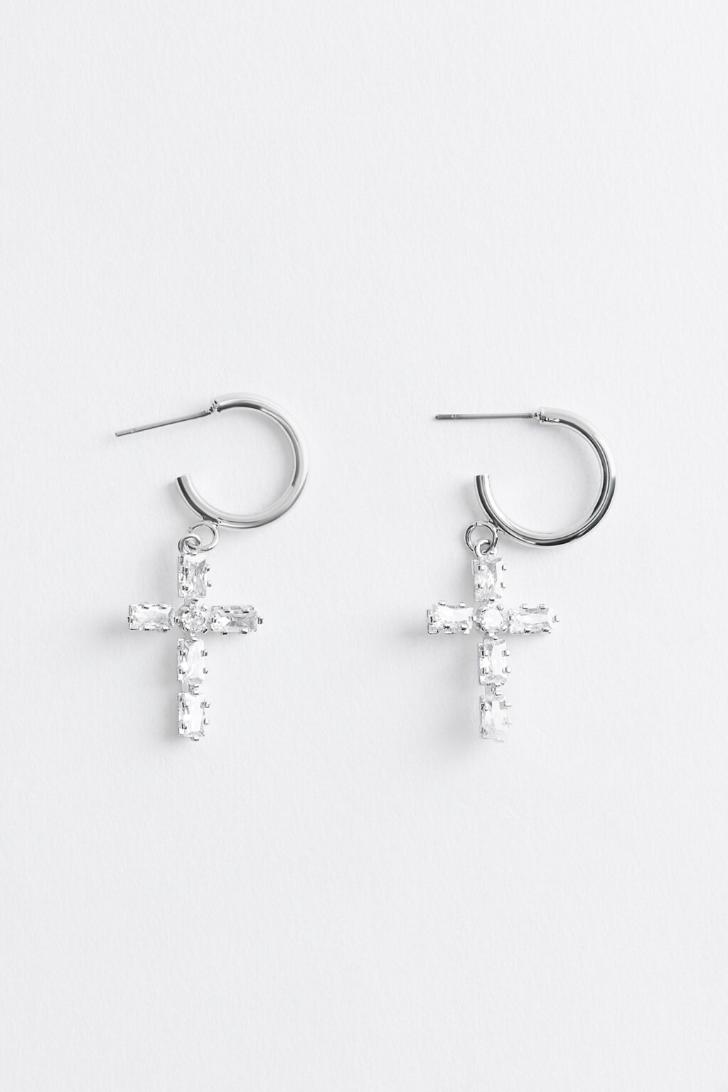 серьги женские - цвет серый - 1