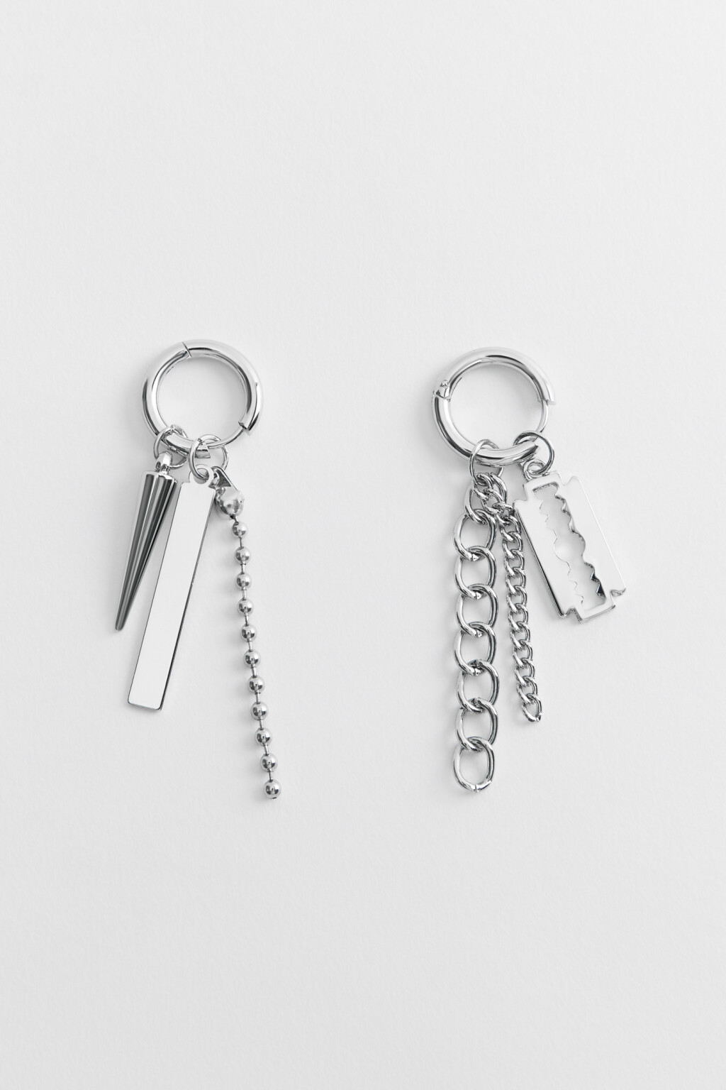 серьги женские - цвет серый - 1