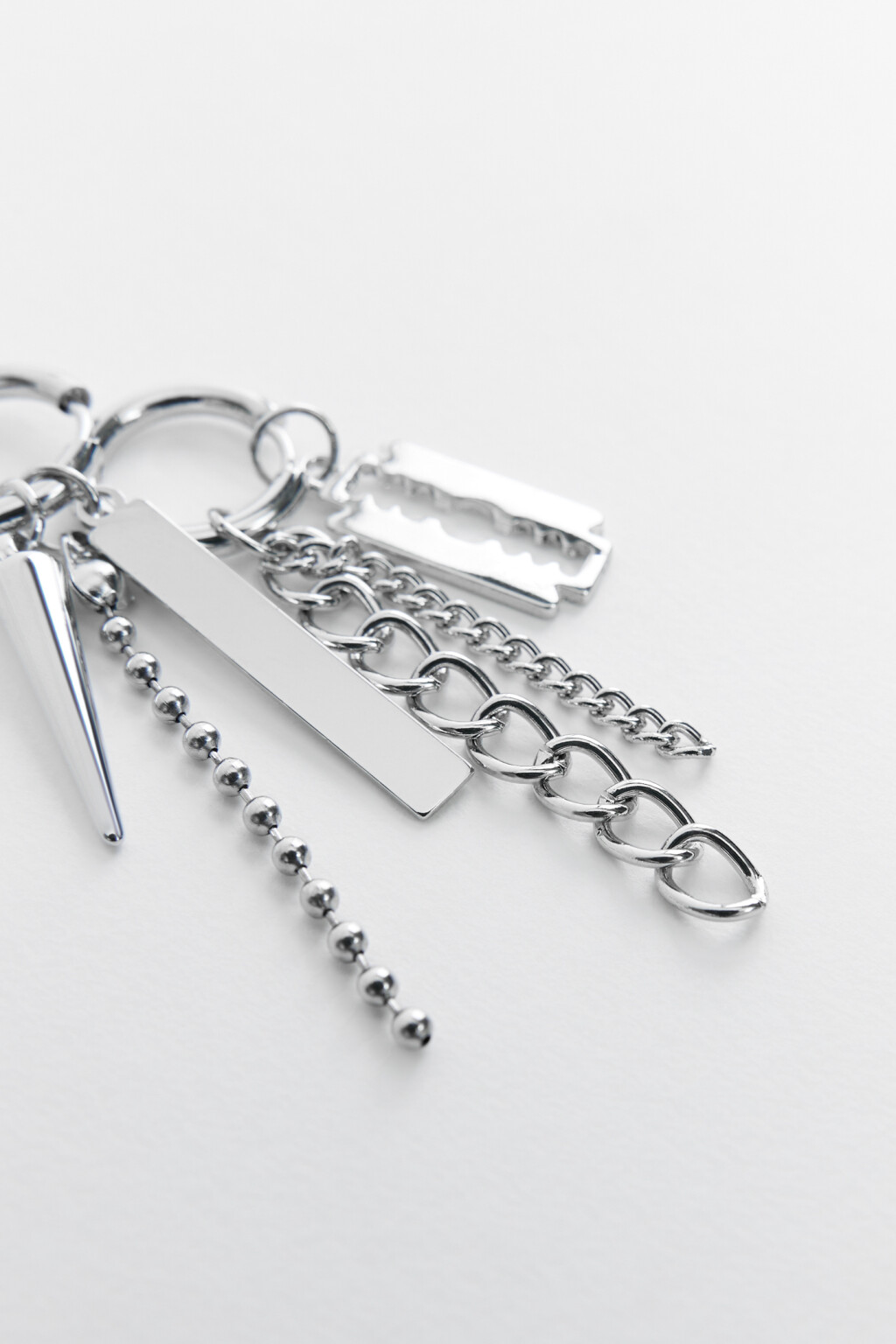 серьги женские - цвет серый - 2