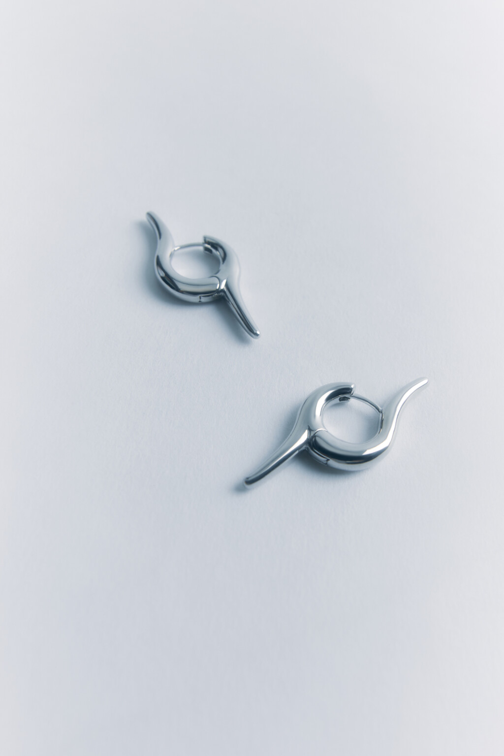 серьги женские - цвет серый - 3