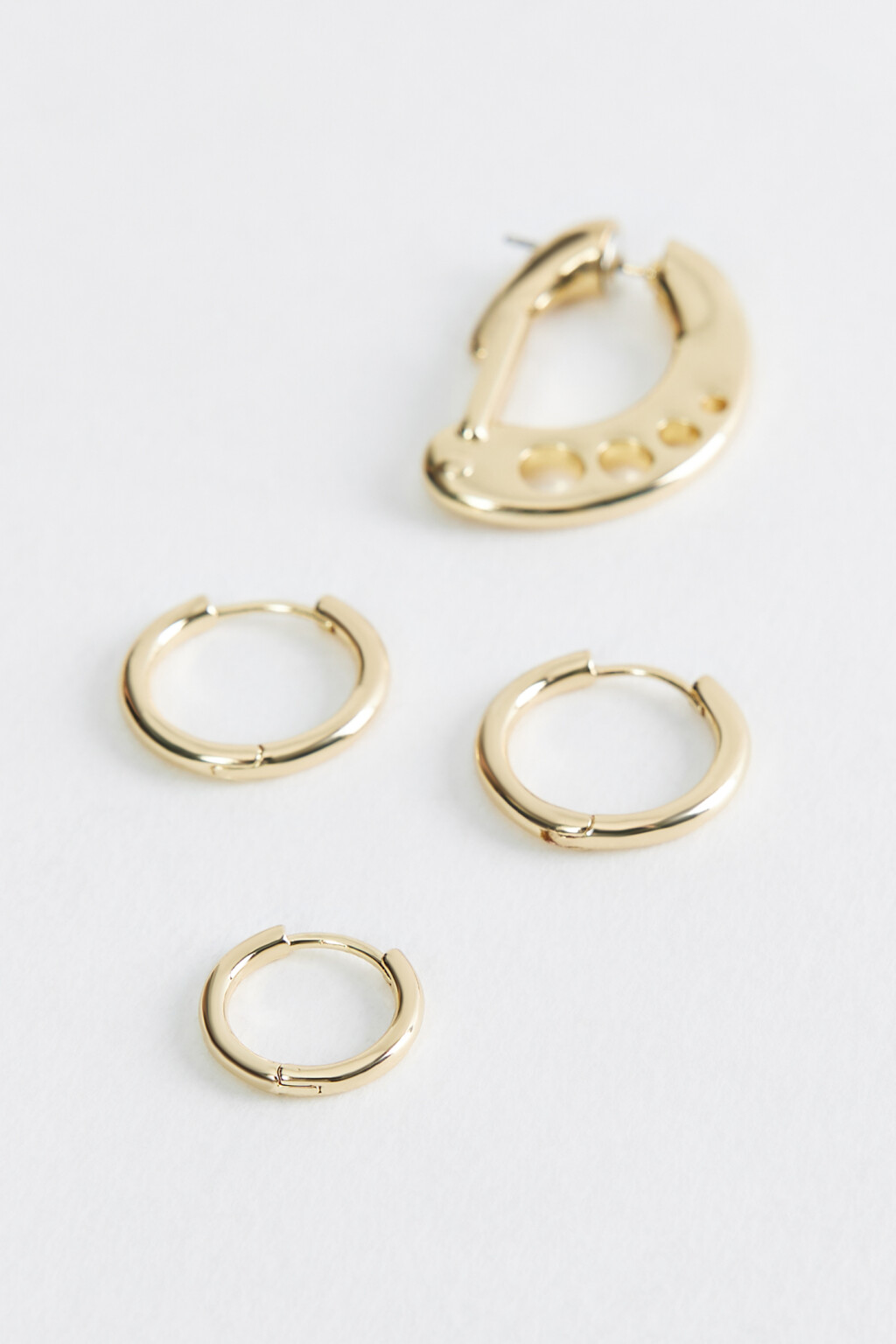 серьги женские в наборе - цвет желтый - 2